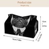 2 Pack Tissue Box Cover Holder, French Cats Saying Bonjour