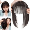Nature Straight Human Hair Topper Y-Shape 10x11cm Silk Base Clip