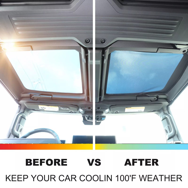 autotrim000 Glass Roof Sunshade Front & Rear Top Back Windows