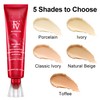 FV Waterproof Liquid Foundation with Matte Finish, Lightweight, Oil-Free, Natural