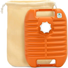 Miyake Chemical TP-0431 Poly Hot Water Bottle, 0.7 gal (2.7 L), With Bag, Orange