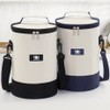 XINGNIAO Japanese Style Round Bento Bag Large Capacity Insulated Waterproof