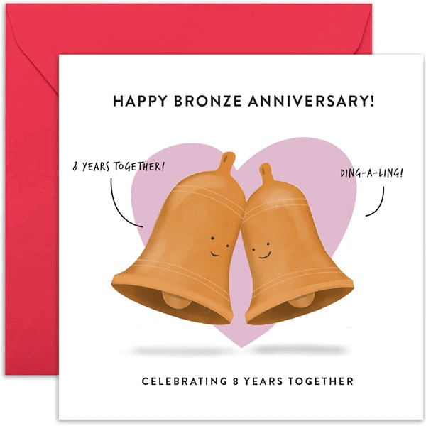 Old English Co. 8th Wedding Anniversary Card for Husband and