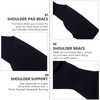 EXCEART Double Shoulder Brace Stability Compression Sleeve Back Shoulder Support