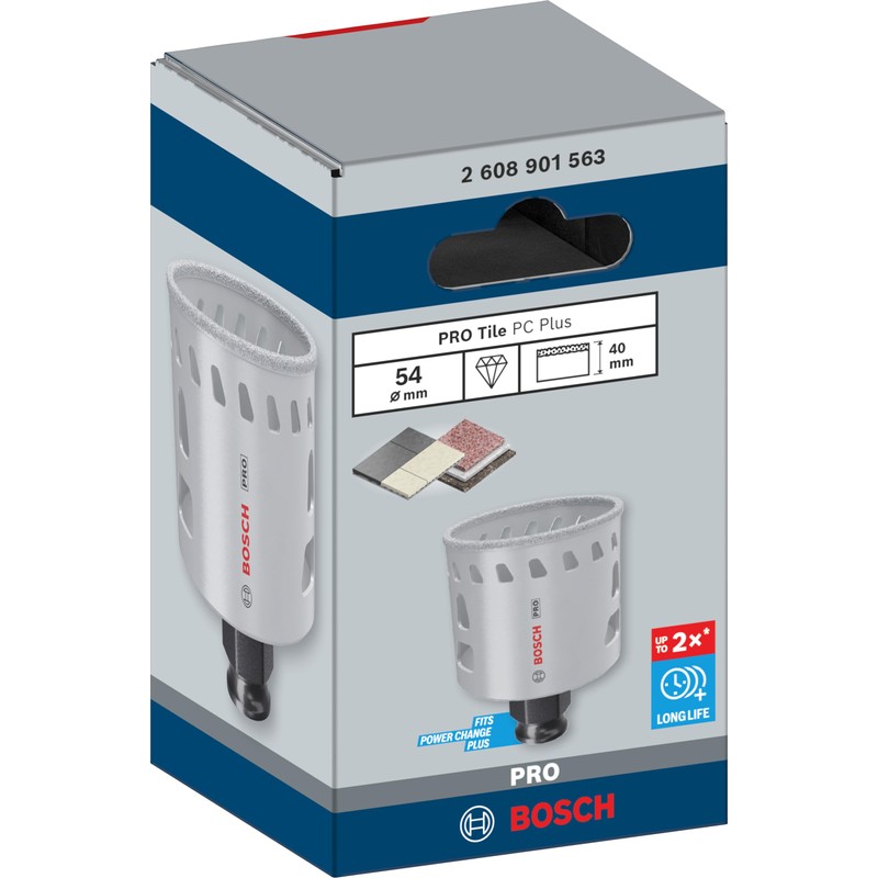 Bosch 1 x PRO Tile Power Change Plus Hole Saw