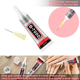 B7000 Glue Clear Adhesive Jewelry Bead B-7000 Glue for Jewelry Rhinestone DIY Cell Phone Repair Clothes Glass Metal Stone Beads Wooden Small Part Item(9ml, 30 Pcs)