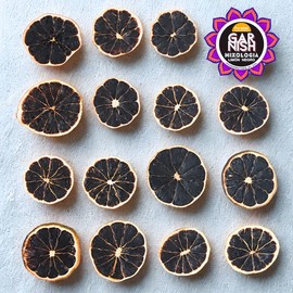 Garnish de Limón negro deshidratado en rodaja