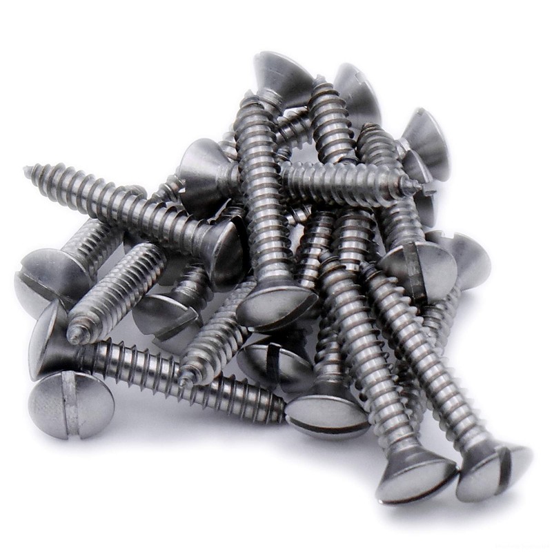 No.14 x 1.25 (6.3mm x 32mm) Slot Raised Countersunk Self-Tapping