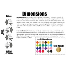 Revamp Your Space: Boomerang Pattern Wall Decals - Mid-Century Modern Style and Space-Inspired Motifs for a Unique Look