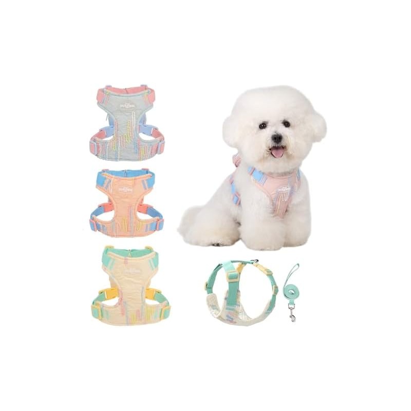 Pechera Arnés para Perros pequeños, Arnés para Perro Ajustable Reflectante