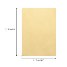 sourcing map Colored Vellum Paper, 50 Sheet Orange Yellow Transparency 8.5 x 11 Printable Vellum Paper, Translucent Vellum Sheets for Printing Wedding Invitations Ink Jet Laser Printer