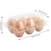 JAPCHET JAPCHET 100 Pack Plastic Egg Cartons, Clear 12 Egg