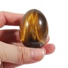 Fekuar Stone Egg Figurine, Polished Healing Crystal Easter Eggs Sphere