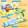 iixeal Creative 3in1 Tropical Ukulele, Whale and Beach House Building
