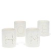 Glossy Ceramic Tealight Holders (set of 4) - HOME