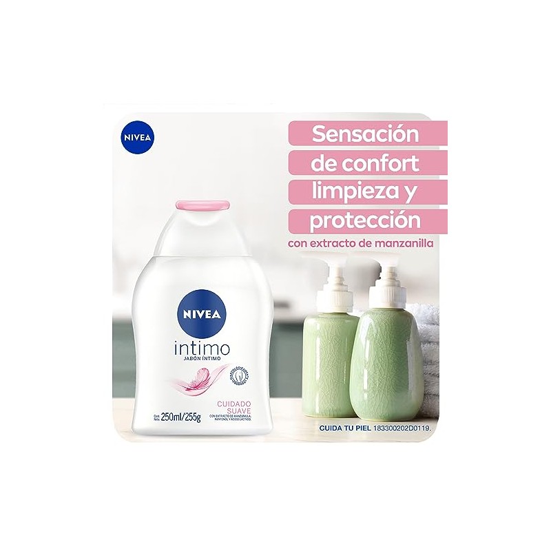 NIVEA Jabn ntimo Femenino Cuidado Suave (250 ml) con Extracto