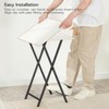HOOBRO Folding TV Tray Tables, Set of 4 TV Trays
