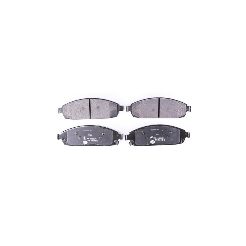 HELLA Front Brake Pads with Acoustic Wear Warning – Four