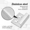 LOUZAGO 10 Pcs Wall Hanger, Stainless Steel Wall Mount Brackets
