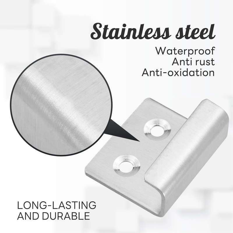 LOUZAGO 10 Pcs Wall Hanger, Stainless Steel Wall Mount Brackets