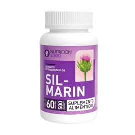 LIMON CON CHIA - Silimarina N2000, 500 mg, 60 Cápsulas, Extracto de Cardo Mariano, Suplemento Alimenticio