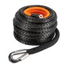 DYNAMI 9/16" x 76ft Synthetic Winch Rope with Hook&Safety Pull