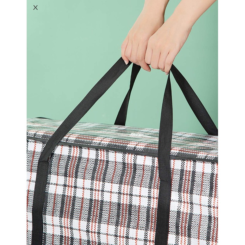 5 Pack Large Storage Laundry Bags Checkered Organizer Bag with