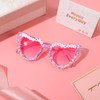 Behufun Birthday Glasses for Women, Pink Birthday Sunglasses Birthday Party