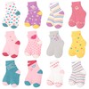 GENTABY Toddler Girls Socks Cotton Colorful with Striped Crew Cute