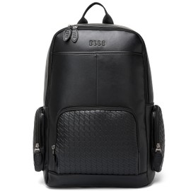 Elle Leisure Luxe 27L Vegan Leather Backpack | Black
