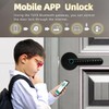 Zhuofeiya Smart Door Knob Lock - 5-in-1 Keyless Entry with