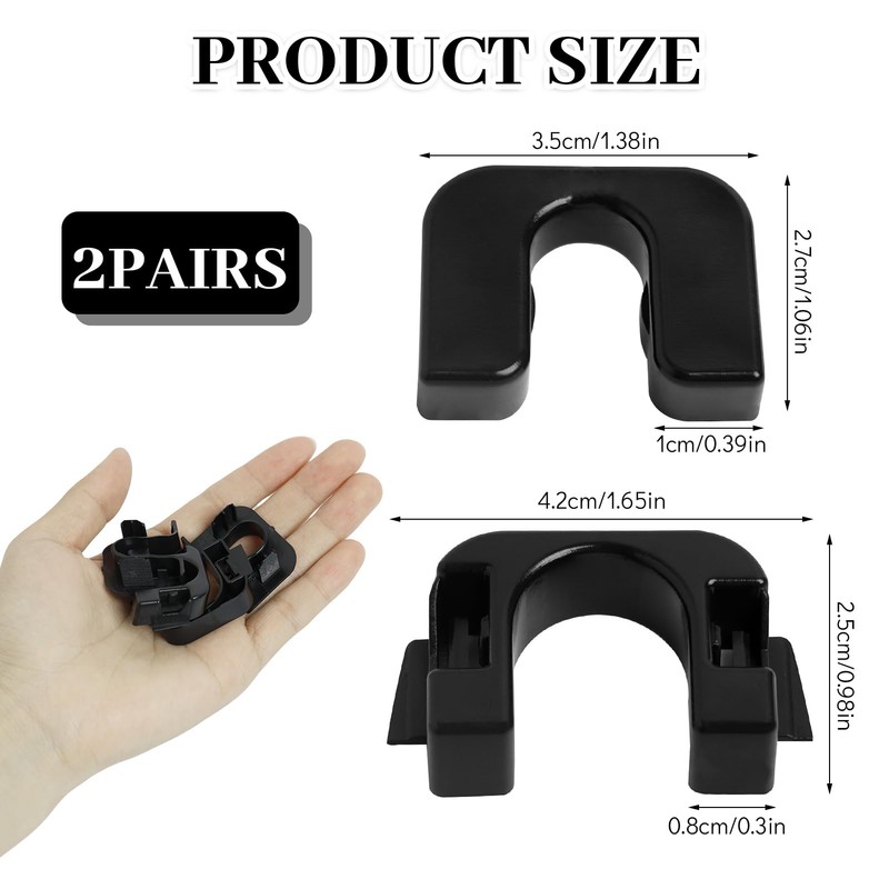 EuAcesry 2 Pairs 1539663 015532109E Parcel Shelf Clips Compatible with