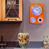 Lily's Home Retro Kitchen Clock with Temperature and Timer (Orange)