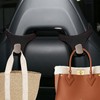 yuuaao 2PCS Car Purse Hooks,Suede Durable Car Seat Back Hooks