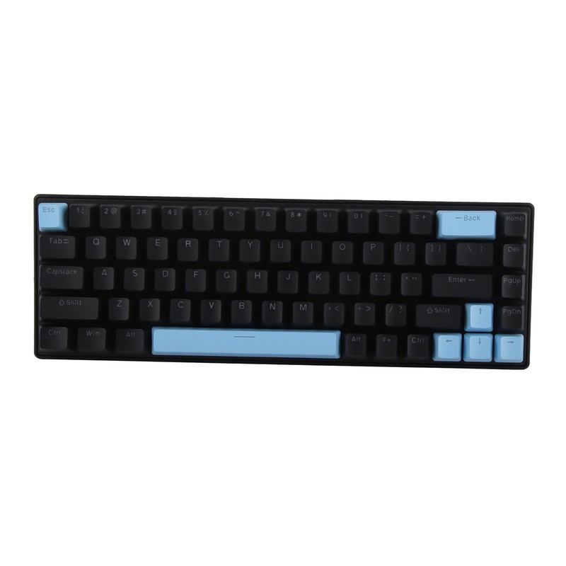 Mechanical Keyboard 68 Keys RGB Backlight Compact Wired Keyboard with