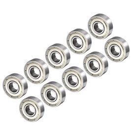 CoCud Deep Groove Ball Bearings, 608ZZ Model 8mm x 22mm x 7mm, Carbon Steel Double Shield Bearings - (Applications: for Motor Skateboards Roller Wheels), 10-Pieces
