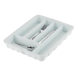 Minky Cutlery Drawer Organiser, Extendable Cutlery Sorter, Kitchen Storage & Organisation, Utensil Holder, Kitchen Accessories, Cutlery Trays, Kitchen Tools & Gadgets, UK Made (Speckled White)