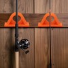 Fokmuaex 2pcs Wall Mount Fishing Rod Holder - No Drilling
