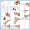 Baby Clothes Display Stand Wooden Baby Shower Clothes Rack, White