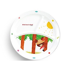 Kanto are Plastic Industrial Bear in this Round Three 仕切 Lunch Plate 23 cm Diameter cm – 65j