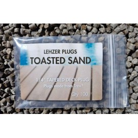 Lehzer Plugs New 1/4" Trex "Toasted Sand" Plugs for Composite Decking