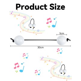 Gwezmxs Kashaka Shaker Instrument for Wedding/Party/Music Teaching Hand Percussion 2 Pcs White