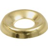 The Hillman Group 1252#10 Brass Plated Countersunk Finishing Washers, 50-Pack
