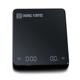 Oodle Coffee Mini Digital Scale, 3kg/0.1g Precision Scale for Espresso and Pour-Over Coffee, USB-C Rechargeable, Black