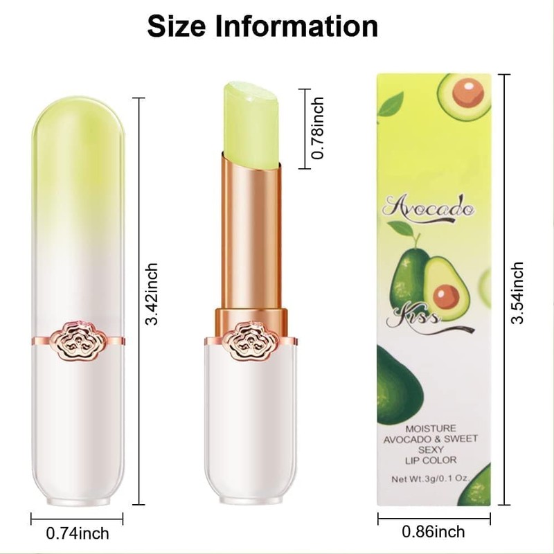 LIANGNISHI Color Changing Lipstick, Temperature Changing Lipstick, Jelly Lipstick, Moisturizing,