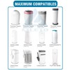 12 Refills High Capacity Eco Friendly Waste Bin Compatible with