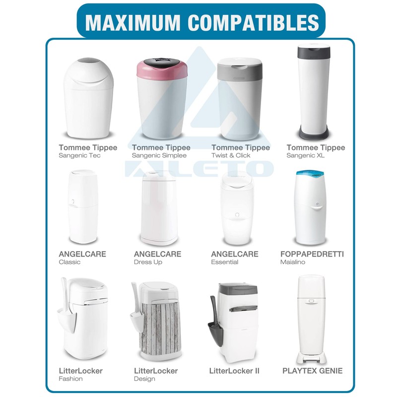 12 Refills High Capacity Eco Friendly Waste Bin Compatible with