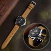 BISONSTRAP Leather Watch Straps, Quick Release Replacement Band for Men