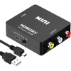 Lostrain Adaptador Convertidor Hdmi A Rca Vga 1080p De Audio