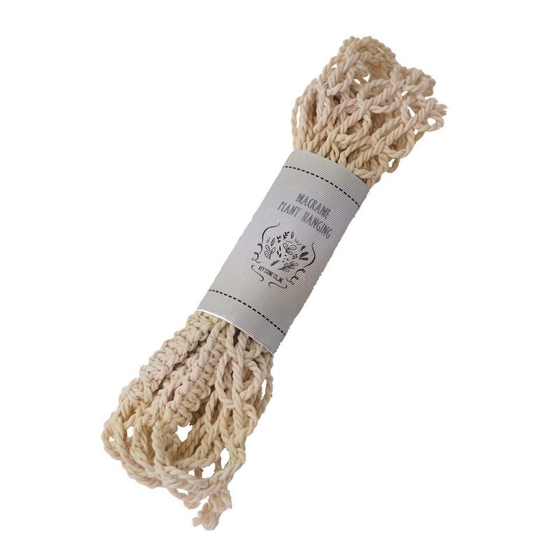 Keystone Macrame Plant Hanger Natural Jute D MAPLJUD